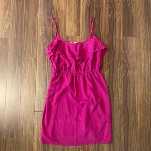 Forever 21 Fuchsia Ruffle Mini Dress